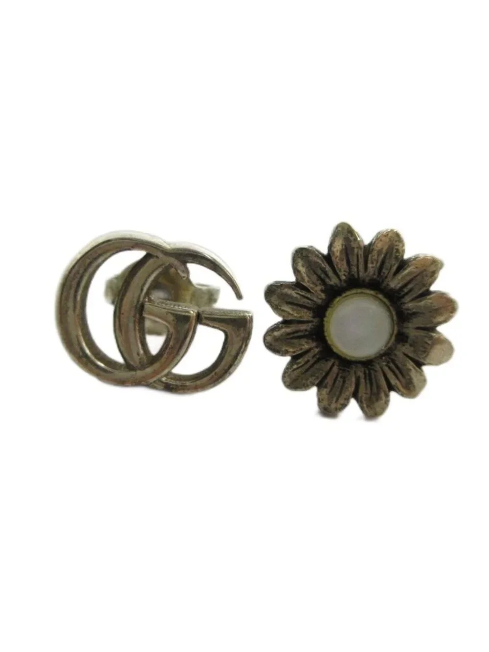 Gucci Earrings Logo Silver
